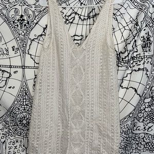 Zara crochet cover up dress